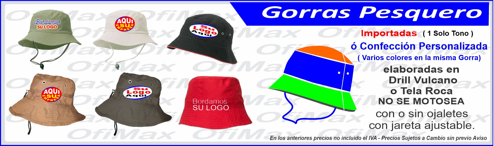 gorras cachuchas publicitarios para empresas bicolor, bogota, colombia